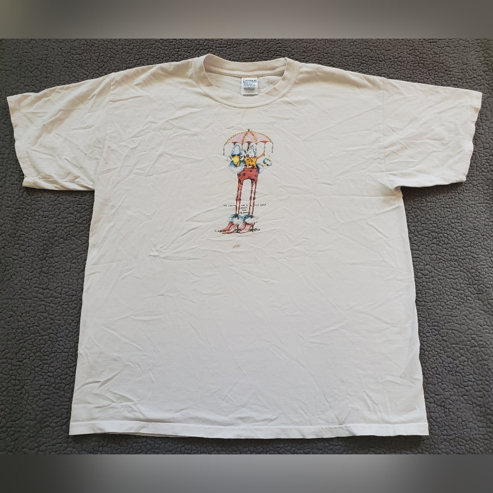 Patience Brewster T Shirt Womens XL Vintage 2001 Pets Cat Dog Graphic